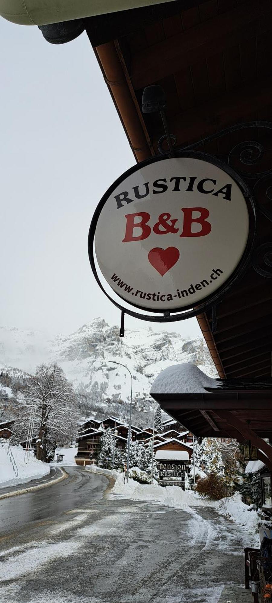 B&B Chalet Rustica Inden, Leukerbad Exterior foto